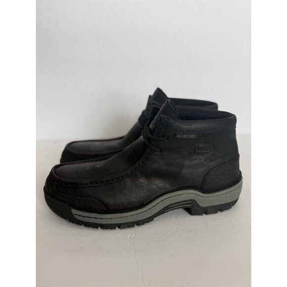 JUSTIN Men's 4" Size 10M Crafton Alloy Toe Work Boot Black SE250 NEW OrthoLite - Picture 7 of 16